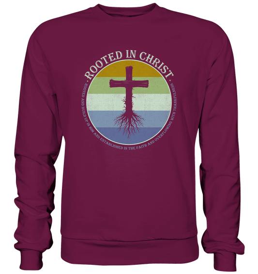 Verwurzelt in Christus | Christliche Kleidung - Premium Sweatshirt