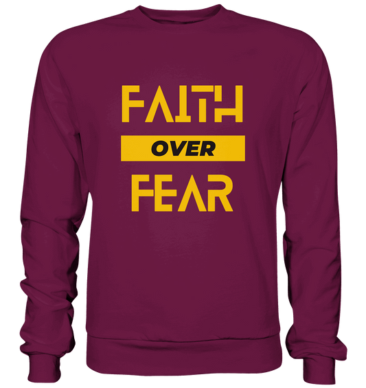 Glaube über Angst - Premium Sweatshirt