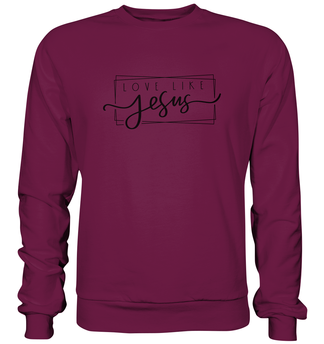 Love Like Jesus - Premium Sweatshirt - GfoitMa - Burgund / S