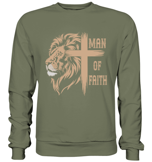 Man of Faith | Christliche Designs - Premium Sweatshirt