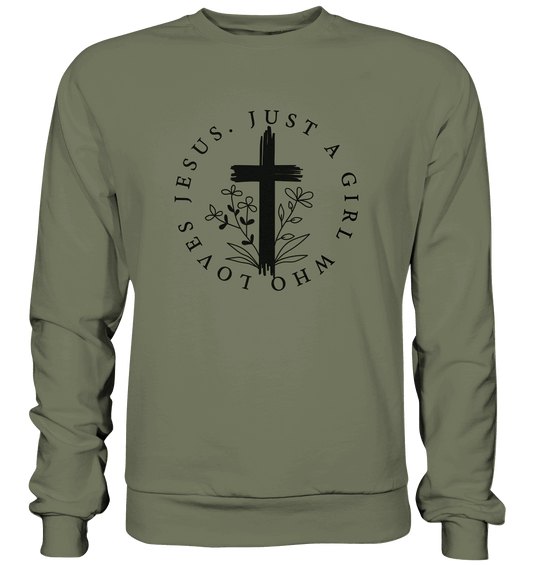 Just a girl who loves Jesus - Premium Sweatshirt