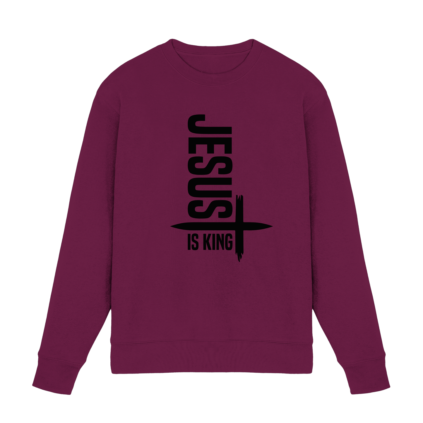 Jesus is King | Ein Statement des Glaubens - Premium Sweatshirt