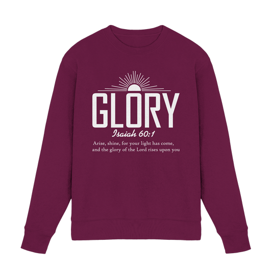 Isaiah 60:1 – Glory | Christliches Design mit Bibelvers - Premium Sweatshirt