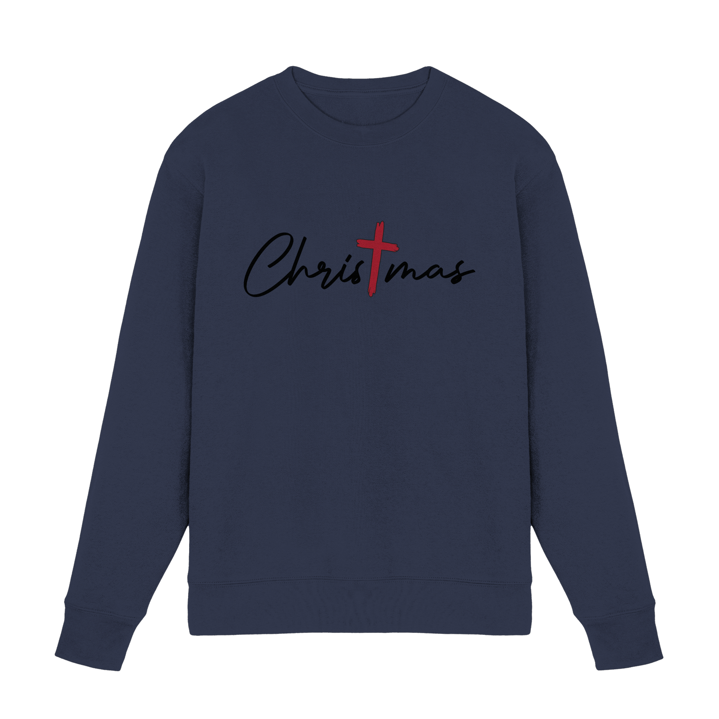 Christmas – das Kreuz im Mittelpunkt von Weihnachten | Christliches Design - Premium Sweatshirt