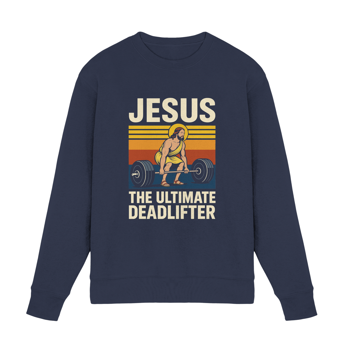 Jesus Deadlifter – Jesus the Ultimate Deadlifter | Christliches Fitness Design - Premium Sweatshirt