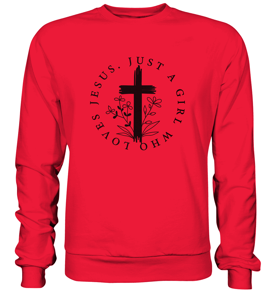 Just a girl who loves Jesus - Premium Sweatshirt