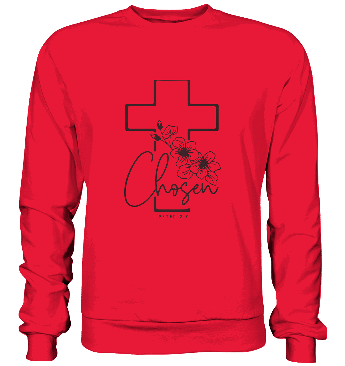 Chosen - 1. Petrus 2:9 - Premium Sweatshirt - GfoitMa - Rot / S