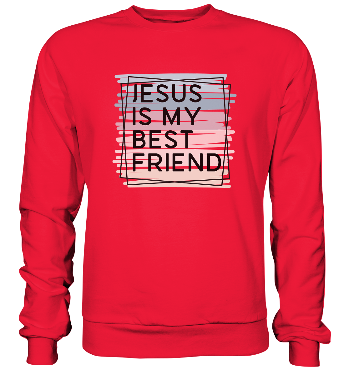 Jesus is my Best Friend - Premium Sweatshirt - GfoitMa - Rot / S