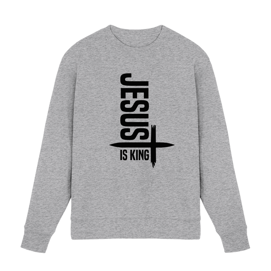Jesus is King | Ein Statement des Glaubens - Premium Sweatshirt