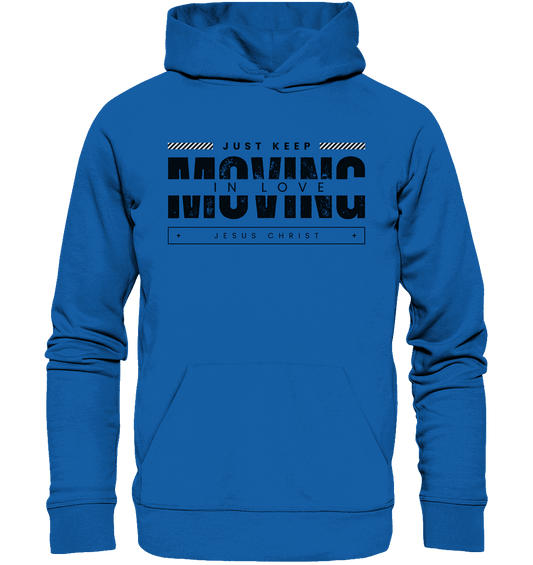 Unerschütterliche Liebe: Mit Jesus Christus in Bewegung bleiben - Premium Unisex Hoodie - GfoitMa - Royal Blau / S