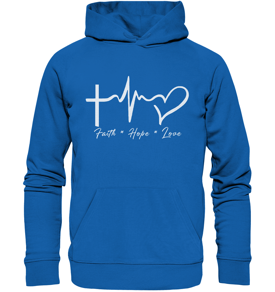 Faith * Hope * Love - Premium Unisex Hoodie - GfoitMa - Royal Blau / S