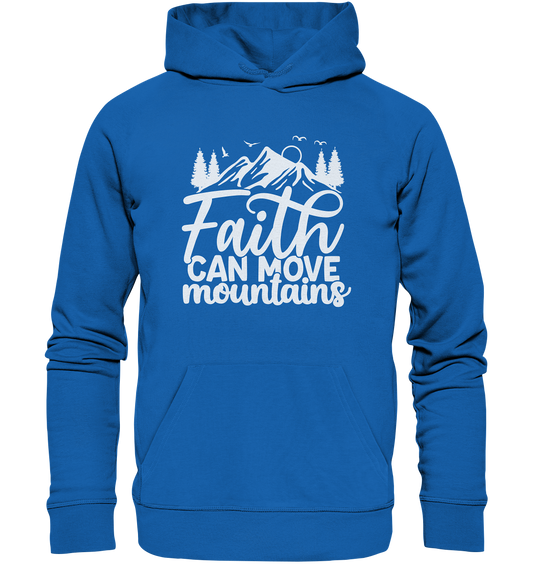 Glaube, der Berge versetzen kann - Matthäus 17:20 - Premium Unisex Hoodie - GfoitMa - Royal Blau / S
