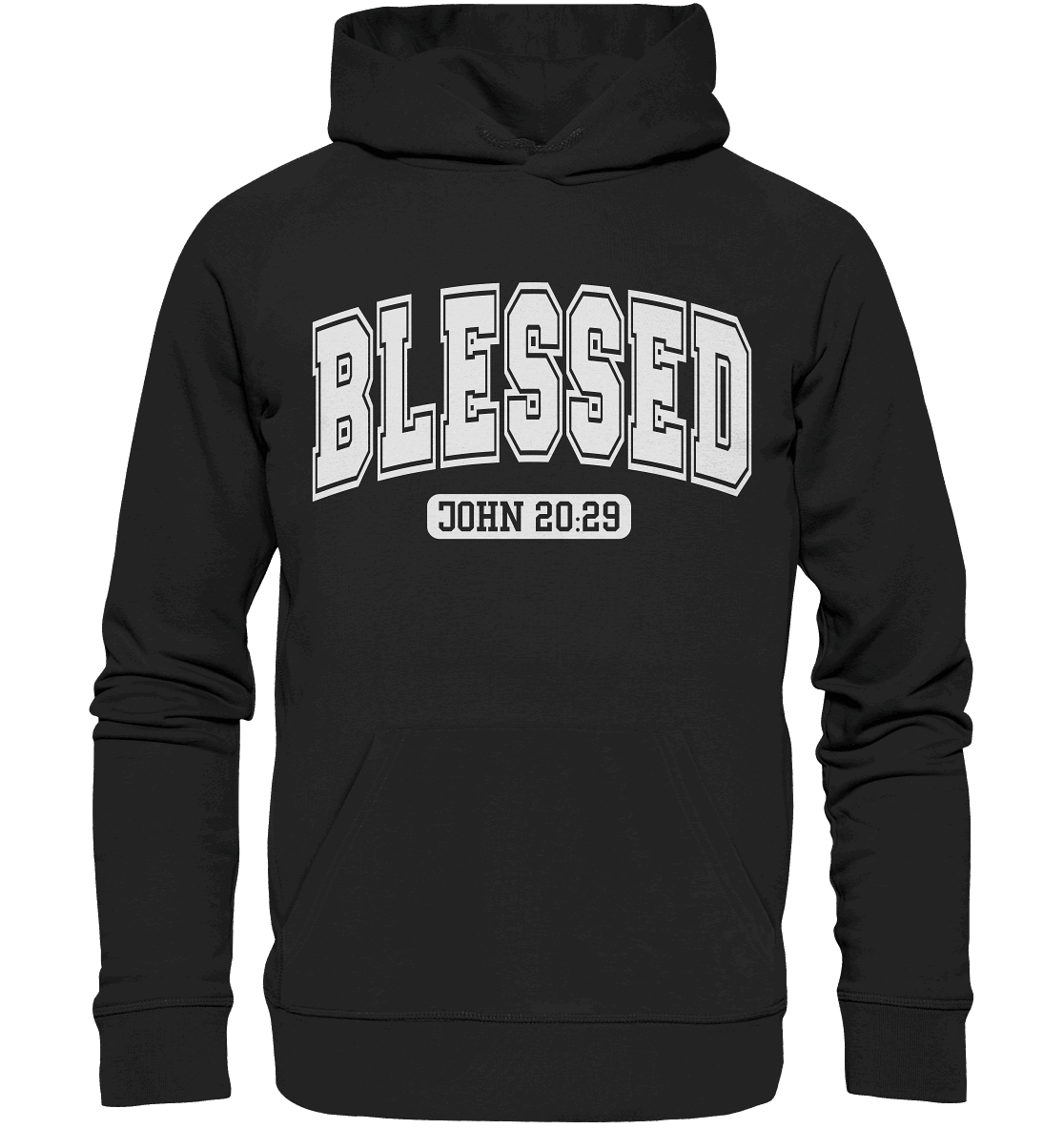 Blessed – John 20:29 - Premium Unisex Hoodie - GfoitMa - Black / S