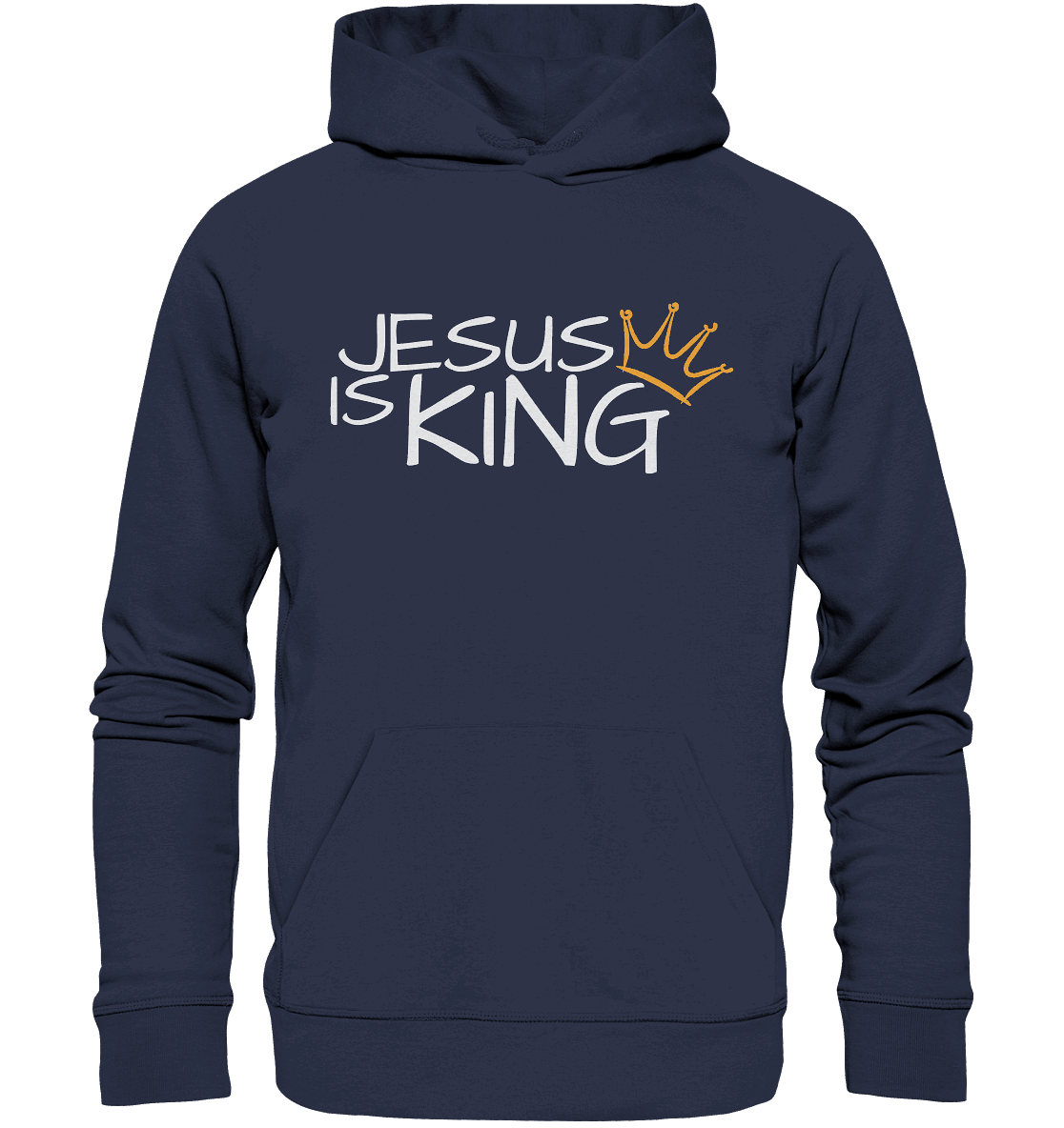 Jesus is King – Eine kraftvolle Botschaft des Glaubens | Christliche Kleidung - Premium Unisex Hoodie