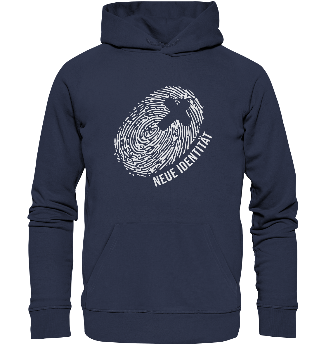 Meine neue Identität in Jesus Christus - Premium Unisex Hoodie - GfoitMa - Deep Navy / S