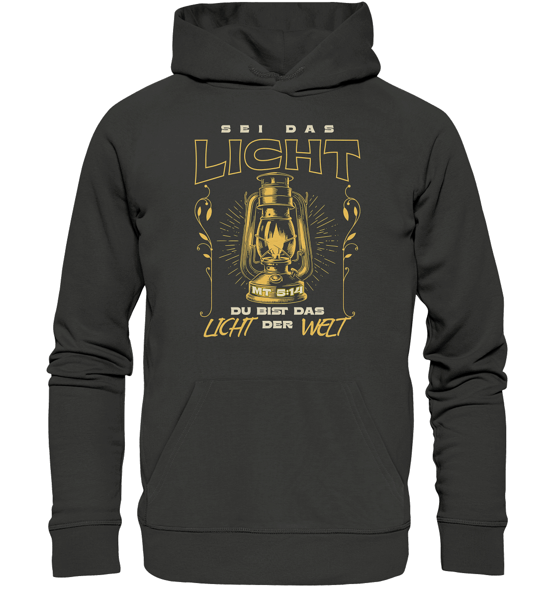 Sei das Licht – Du bist das Licht der Welt | Christliche Kleidung - Premium Unisex Hoodie