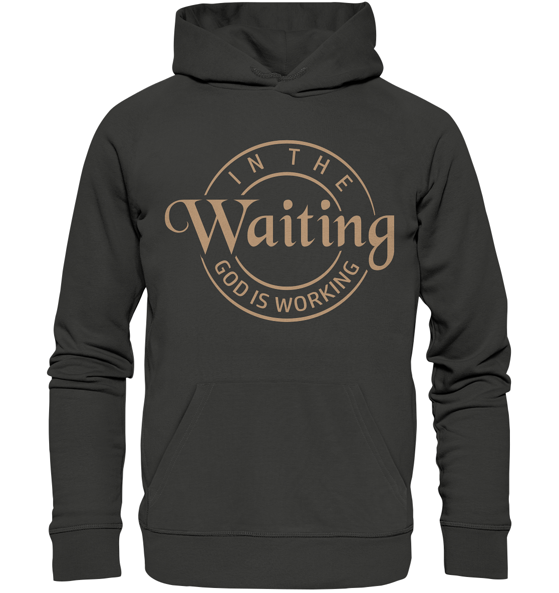 Im Warten wirkt Gott - Premium Unisex Hoodie - GfoitMa - Charcoal / S