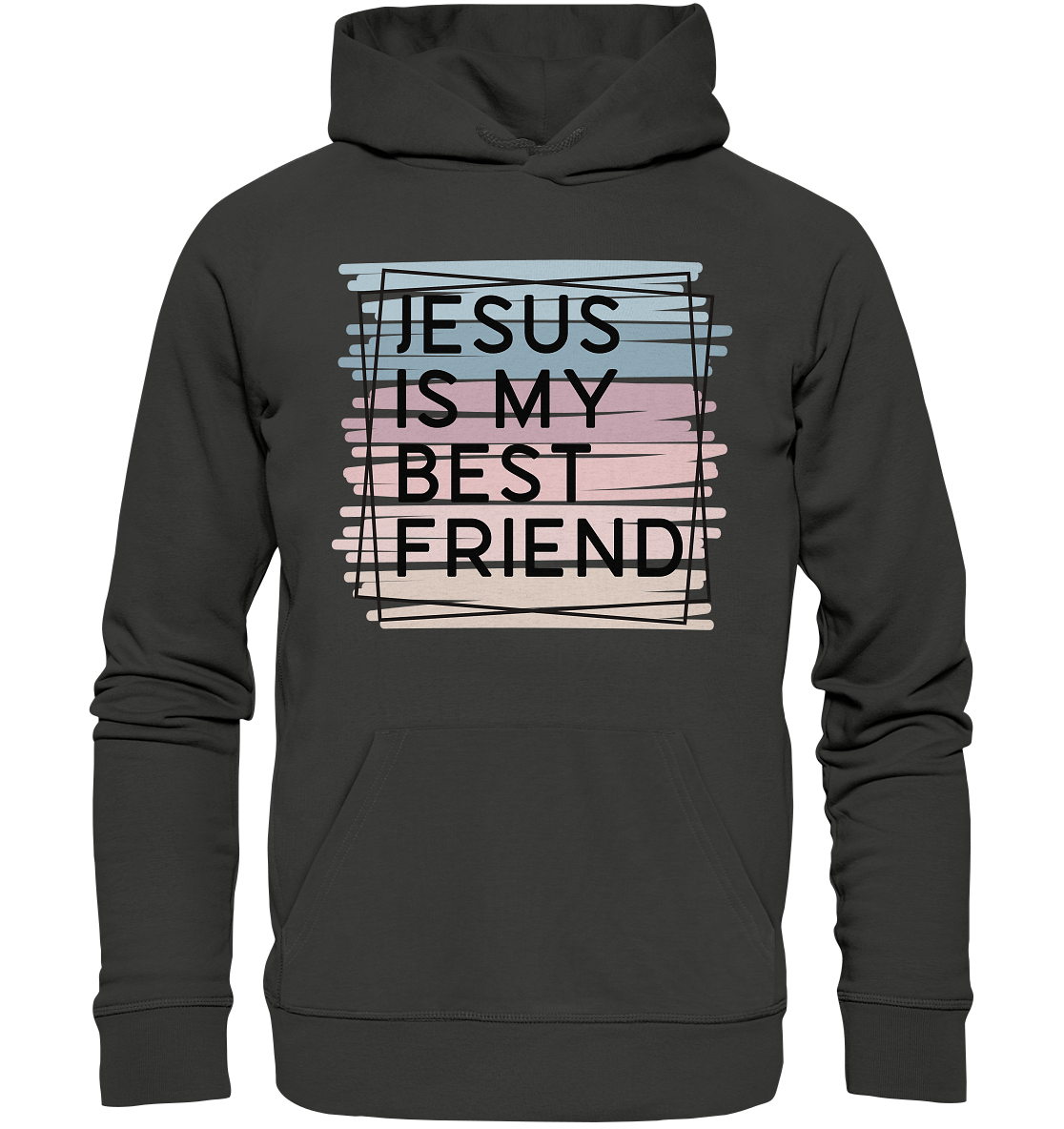 Jesus is my Best Friend - Premium Unisex Hoodie - GfoitMa - Charcoal / S
