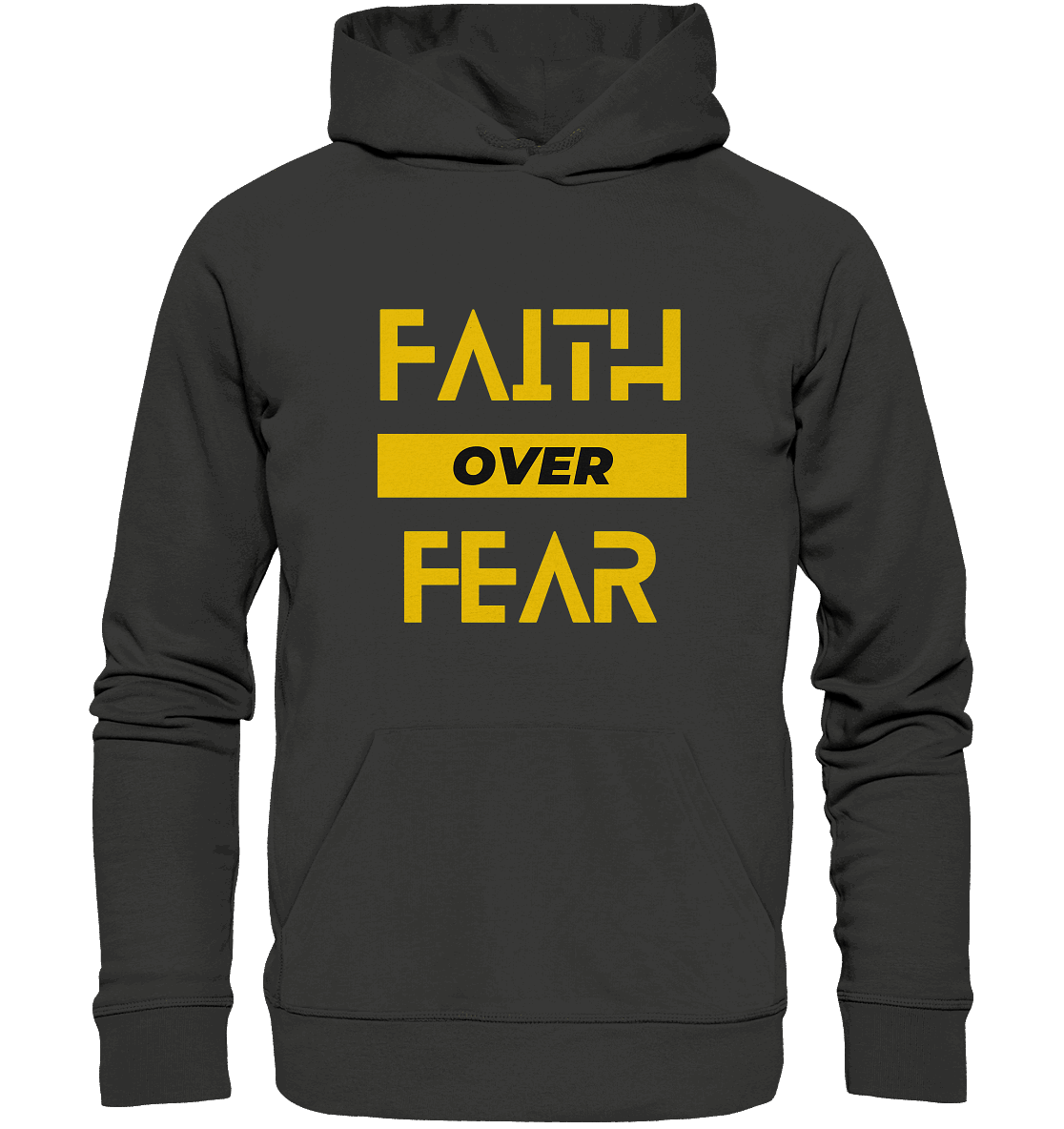 Glaube über Angst - Premium Unisex Hoodie - GfoitMa - Charcoal / S