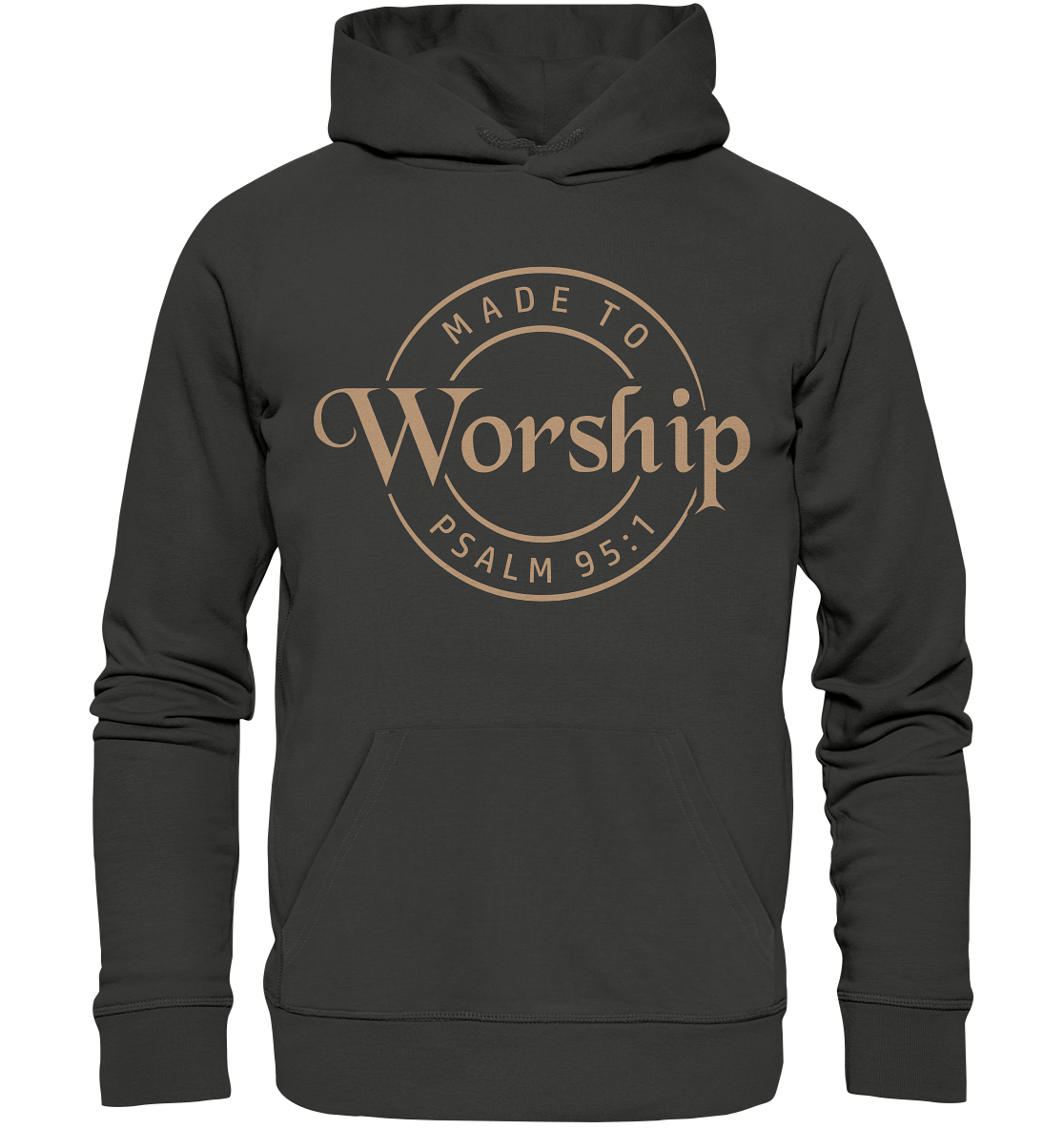 Made to Worship - Psalm 95:1 - Premium Unisex Hoodie - GfoitMa - Charcoal / S
