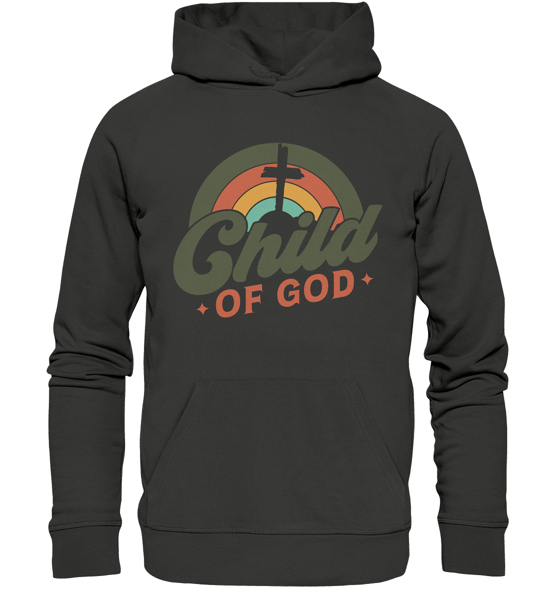 "Kind Gottes" im Retro-Look - Premium Unisex Hoodie