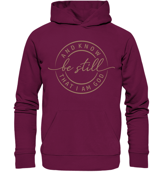 Sei still – und erkenne, dass ich Gott bin - Premium Unisex Hoodie