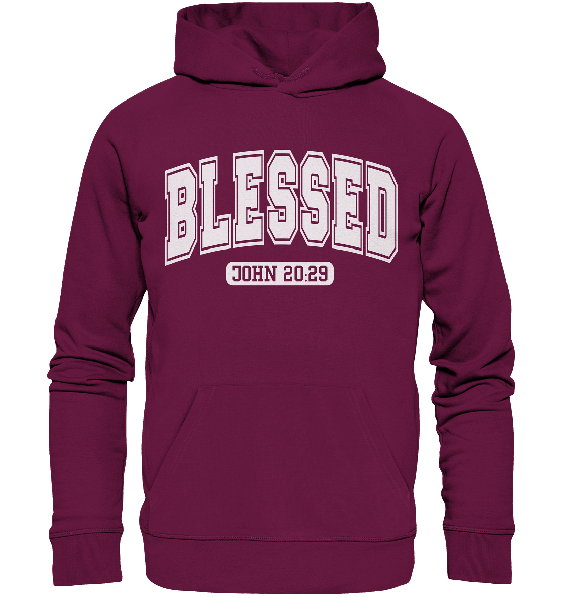 Blessed – John 20:29 - Premium Unisex Hoodie - GfoitMa - Burgund / S