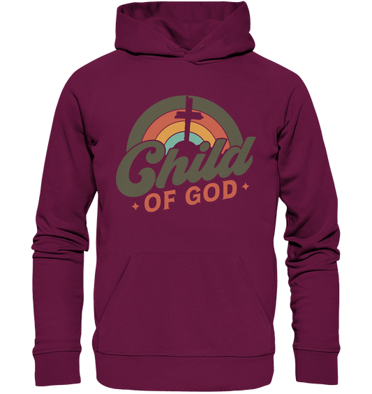"Kind Gottes" im Retro-Look - Premium Unisex Hoodie