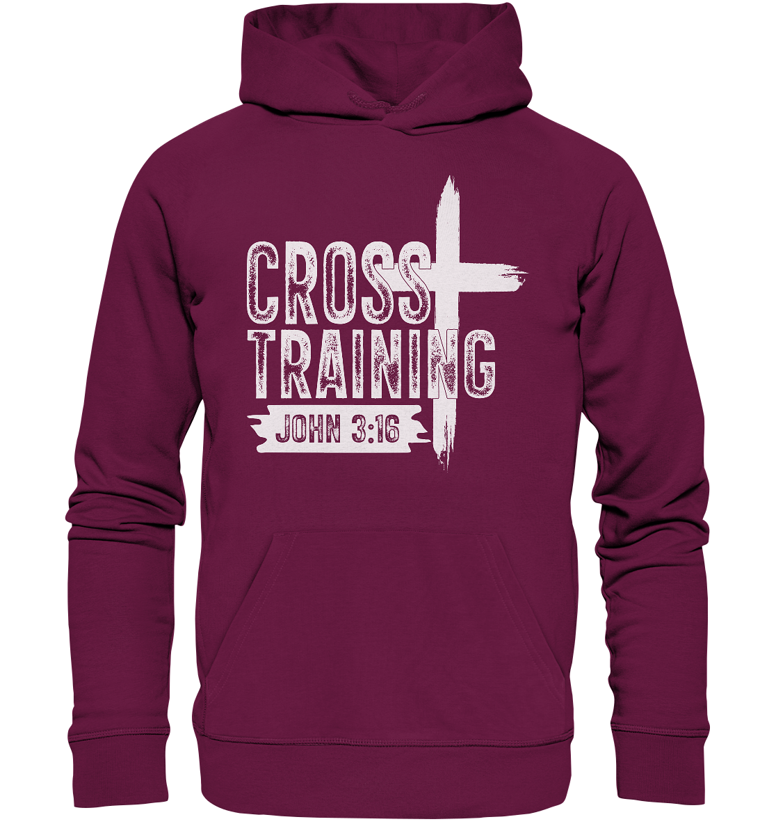 Cross Training - John 3:16 - Premium Unisex Hoodie - GfoitMa - Burgund / S