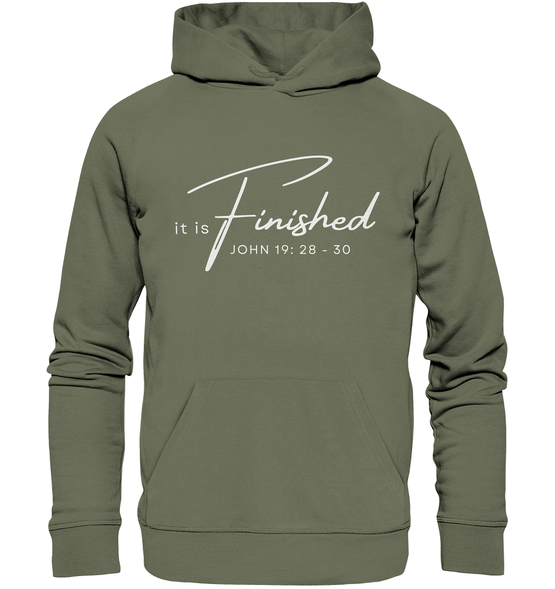 Es ist vollbracht: Inspiriert von Johannes 19 - Premium Unisex Hoodie