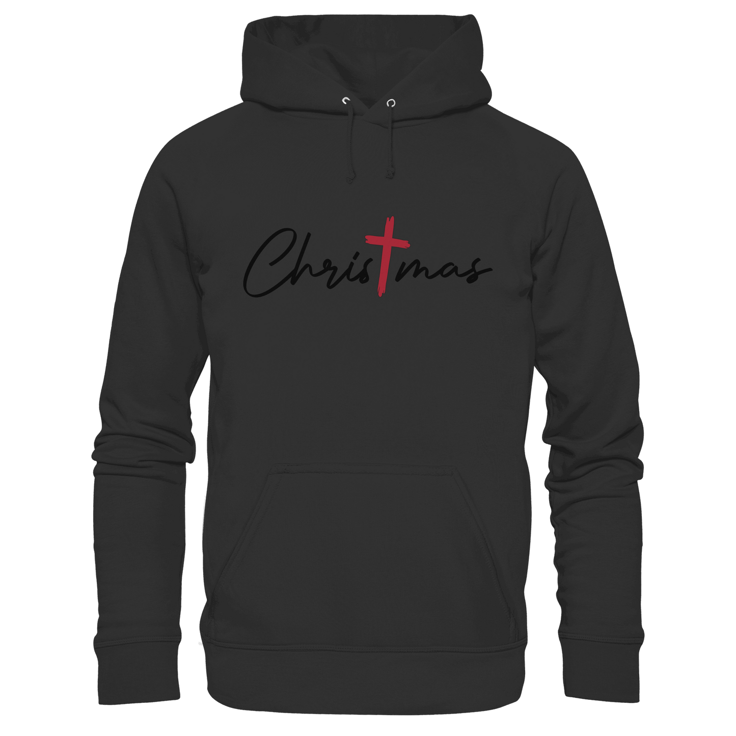 Christmas – das Kreuz im Mittelpunkt von Weihnachten | Christliches Design - Premium Unisex Hoodie