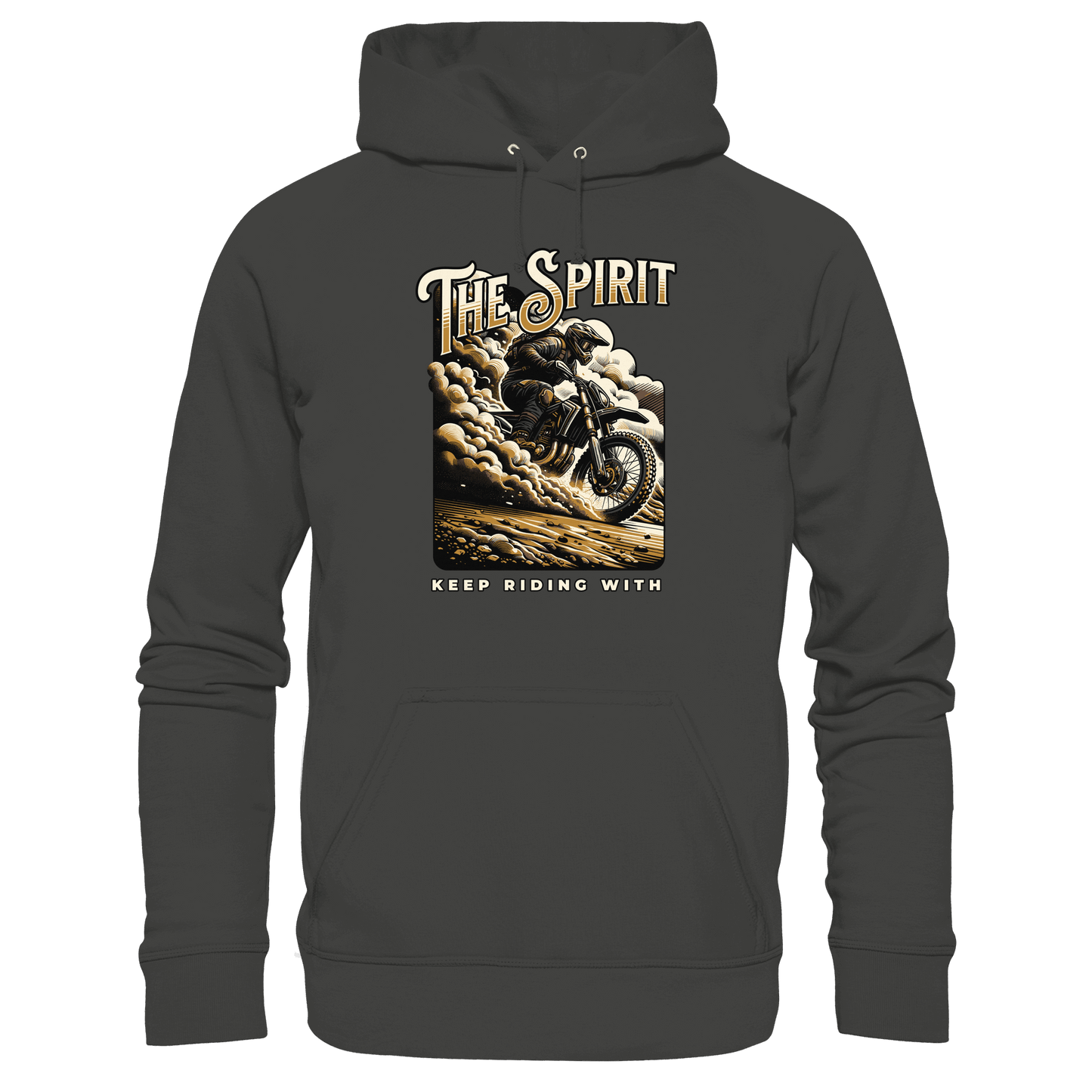 Keep Riding with the Spirit | Christliche Kleidung & Geschenke im Motocross-Design - Premium Unisex Hoodie