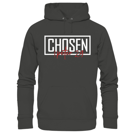 Chosen – 1. Petrus 2:9 – Auserwählt und berufen | Christliche Produkte - Premium Unisex Hoodie