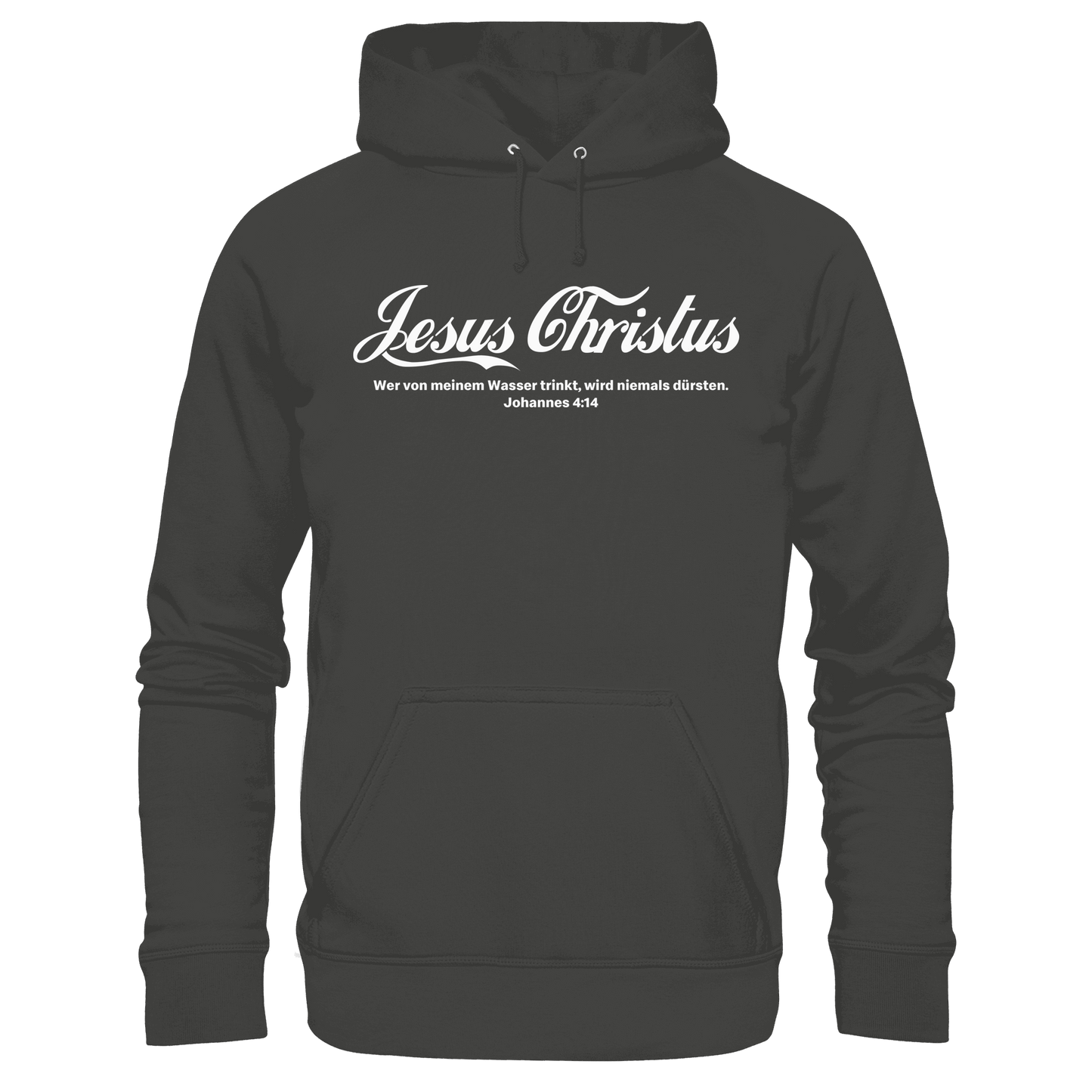 Jesus Christus – Johannes 4,14 | Christliches Statement Design „Lebendiges Wasser“ - Premium Unisex Hoodie