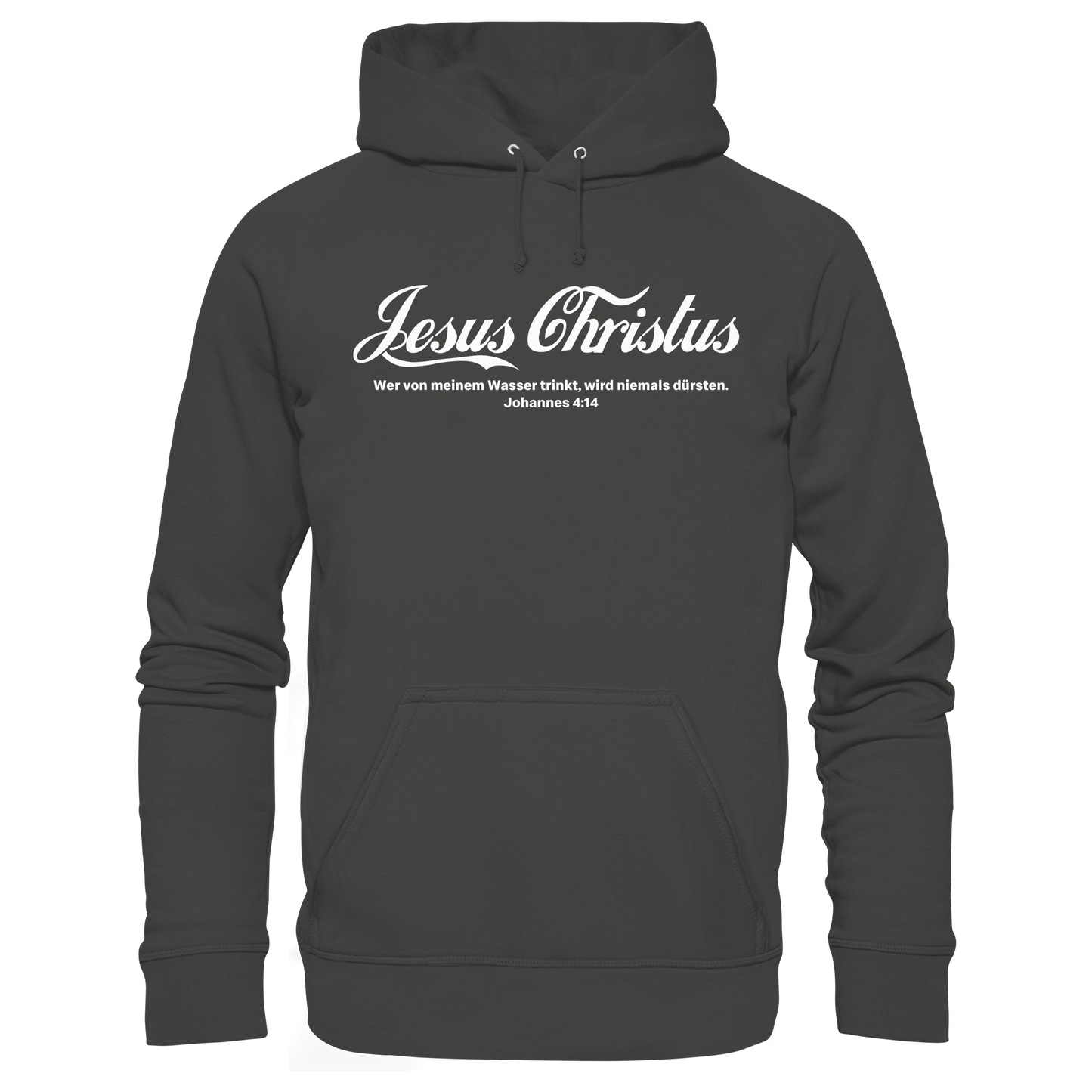 Jesus Christus – Johannes 4,14 | Christliches Statement Design „Lebendiges Wasser“ - Premium Unisex Hoodie