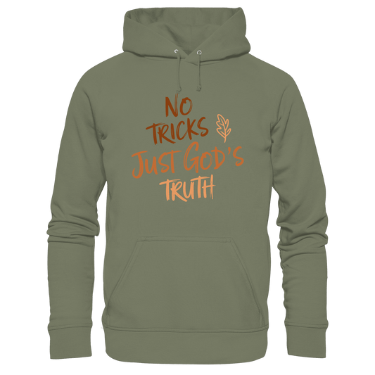 No Tricks – Just God’s Truth | Christliche Kleidung & Geschenke im Retro-Design für Herbst & Halloween - Premium Unisex Hoodie