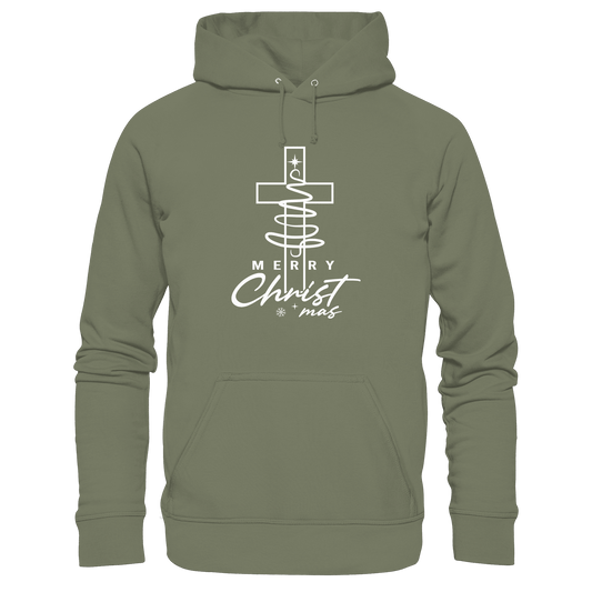 Kreuz und Christbaum – Merry Christ*mas Design - Premium Unisex Hoodie