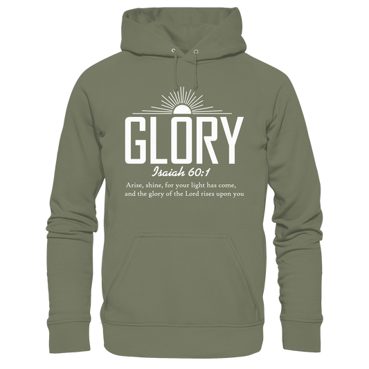 Isaiah 60:1 – Glory | Christliches Design mit Bibelvers - Premium Unisex Hoodie