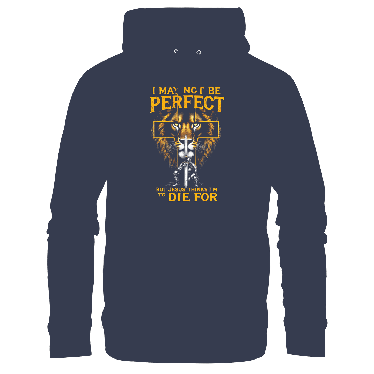 I May Not Be Perfect, But Jesus Thinks I’m to Die For | Christliches Design mit Botschaft der Gnade - Premium Unisex Hoodie