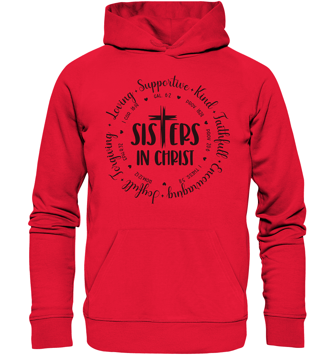 Sisters in Christ - Premium Unisex Hoodie - GfoitMa - Rot / S