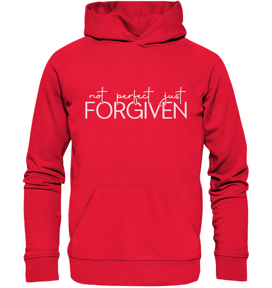 Not Perfect, Just Forgiven - Premium Unisex Hoodie - GfoitMa - Rot / S