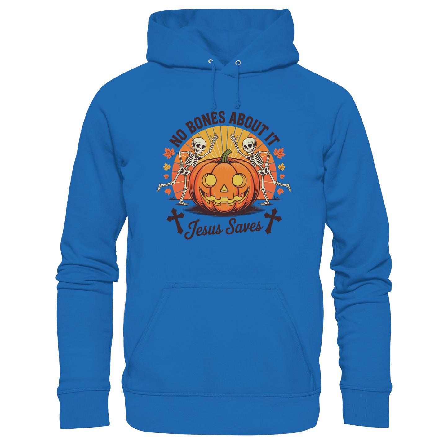 No Bones About It – Jesus Saves | Christliche Kleidung & Geschenke zu Halloween - Premium Unisex Hoodie