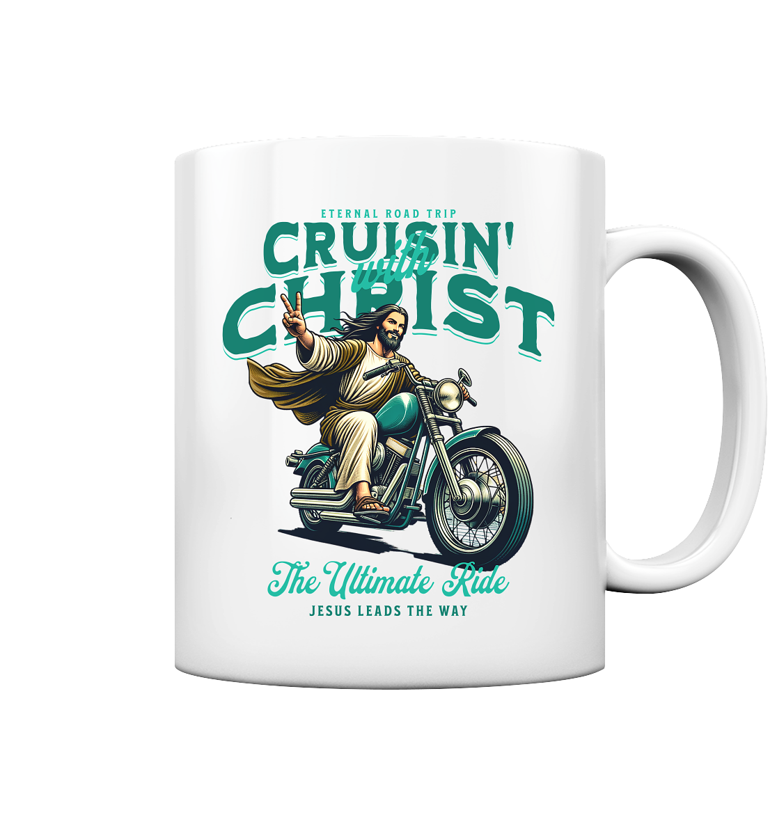 Eternal Road Trip – Cruisin' with Christ - Tasse glossy