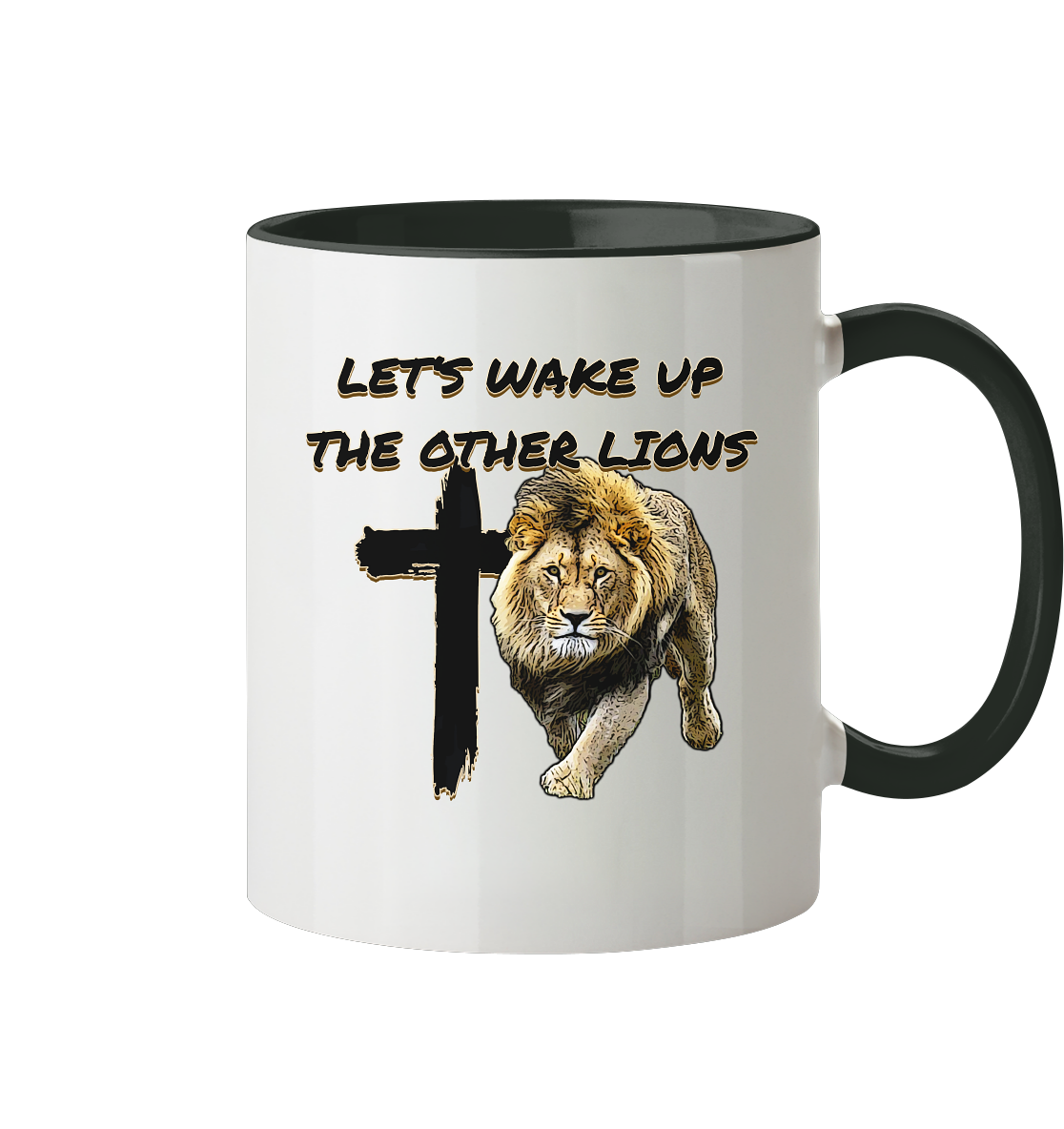 Let's Wake Up the other Lions - Tasse zweifarbig - GfoitMa - Black / 330ml