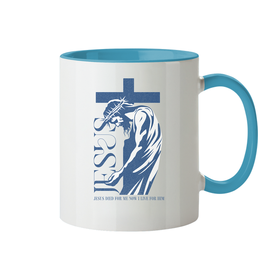 Live for Him - He died for me - Mug two-tone