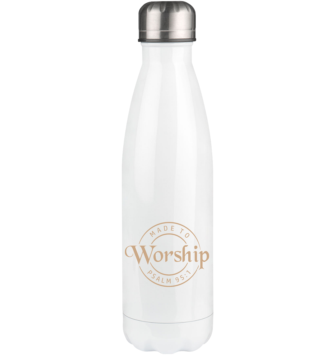 Made to Worship - Psalm 95:1 - Thermoflasche 500ml - GfoitMa - White / 500ml