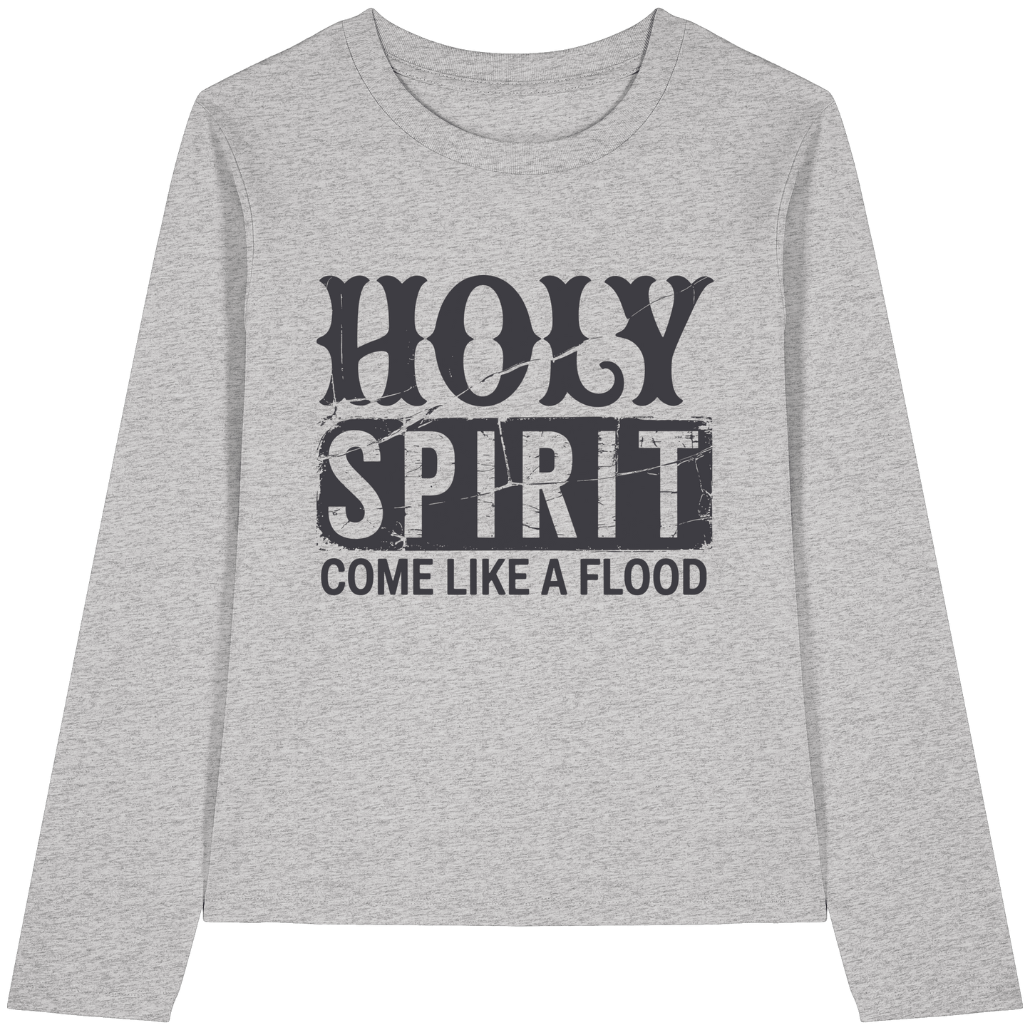 Holy Spirit, Come Like a Flood – Erfüllt von Gottes Gegenwart | Christliches Geschenk - Womens Organic Longsleeve T-Shirt