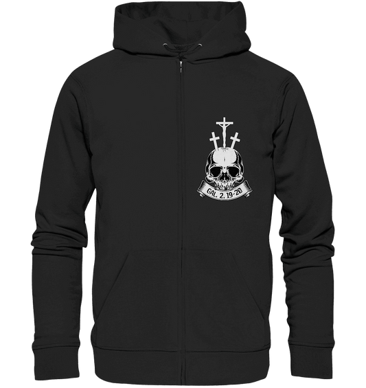 Gekreuzigt mit Christus – Galater 2,19–20 | Christliche Kleidung - Zipper - Jacken/ Zipper - Black Pure - GfoitMa