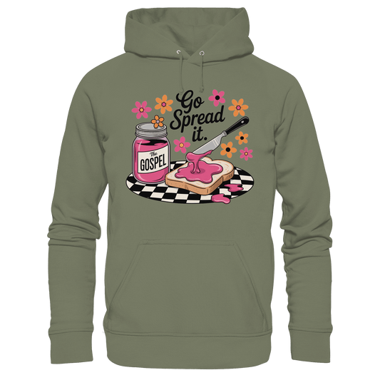 Go Spread It – The Gospel | Christliche Produkte - Premium Unisex Hoodie - Hoodies - Classic Olive - GfoitMa