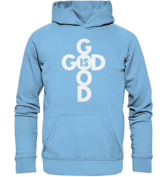 God is Good | Christliche Kleidung & Geschenke im Kreuz-Design - Kids Premium Hoodie - Kids & Babys - Sky Blue - GfoitMa